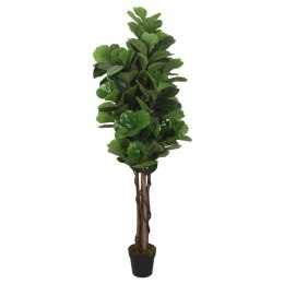 Sztuczny figowiec dębolistny, 134 liście, 120 cm, zielony Lumarko!
