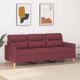 Sofa 3-osobowa, winna czerwień, 180 cm,tapicerowana tkaniną Lumarko!