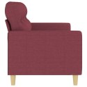 Sofa 3-osobowa, winna czerwień, 180 cm,tapicerowana tkaniną Lumarko!