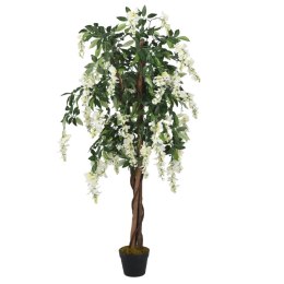 Sztuczna wisteria, 1260 liści, 180 cm, zielono-biała Lumarko!