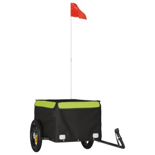 Przyczepka rowerowa, czarno-zielona, 30 kg, żelazo Lumarko!
