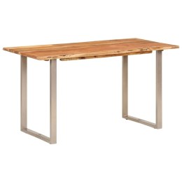 Stół jadalniany, 140x70x76 cm, lite drewno akacjowe Lumarko!