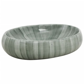 Umywalka nablatowa, zielona, owalna, 59x40x15 cm, ceramiczna Lumarko!