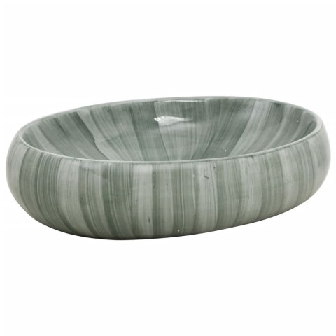 Umywalka nablatowa, zielona, owalna, 59x40x15 cm, ceramiczna Lumarko!
