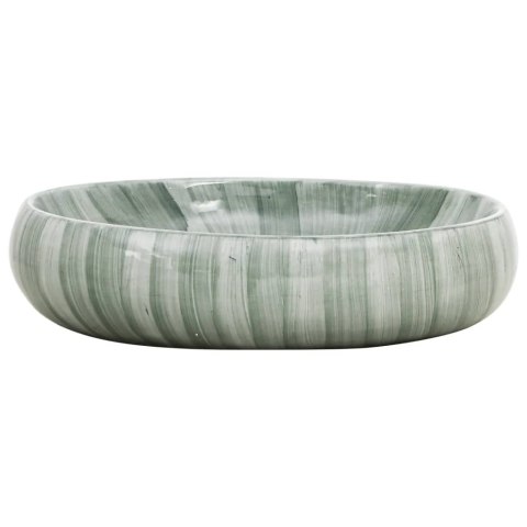 Umywalka nablatowa, zielona, owalna, 59x40x15 cm, ceramiczna Lumarko!