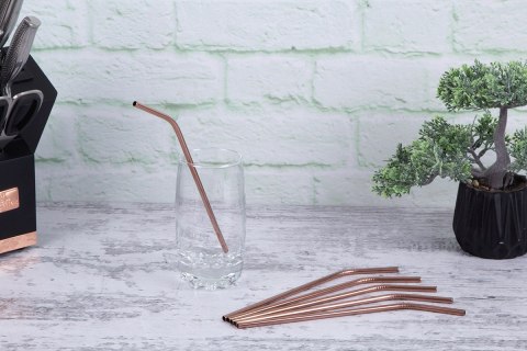 SŁOMKI METALOWE DO NAPOJÓW BERLINGER HAUS BH-2982 ROSE GOLD Lumarko!