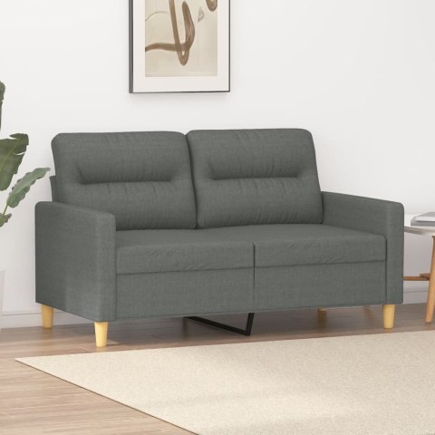 Sofa 2-osobowa, ciemnoszara, 120 cm, tapicerowana tkaniną Lumarko!