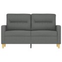 Sofa 2-osobowa, ciemnoszara, 120 cm, tapicerowana tkaniną Lumarko!