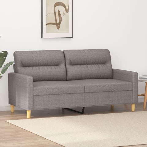 Sofa 2-osobowa, kolor taupe, 140 cm, tapicerowana tkaniną Lumarko!