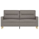 Sofa 2-osobowa, kolor taupe, 140 cm, tapicerowana tkaniną Lumarko!