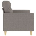 Sofa 2-osobowa, kolor taupe, 140 cm, tapicerowana tkaniną Lumarko!