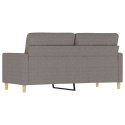 Sofa 2-osobowa, kolor taupe, 140 cm, tapicerowana tkaniną Lumarko!