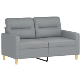 Sofa 2-osobowa, jasnoszara, 120 cm, tapicerowana tkaniną Lumarko!