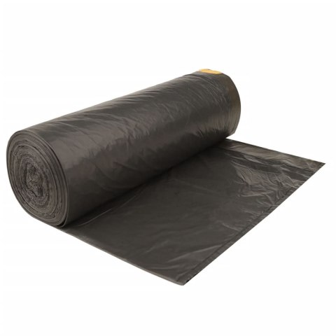 Worki na śmieci, ściągane taśmą, 250 szt., czarne, 120 L Lumarko!