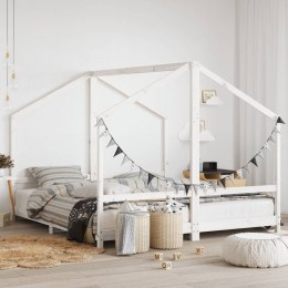 Rama łóżka dziecięcego, biała, 2x(90x200) cm, drewno sosnowe Lumarko!