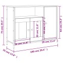 Szafka, dąb sonoma, 100x35x75 cm, materiał drewnopochodny Lumarko!