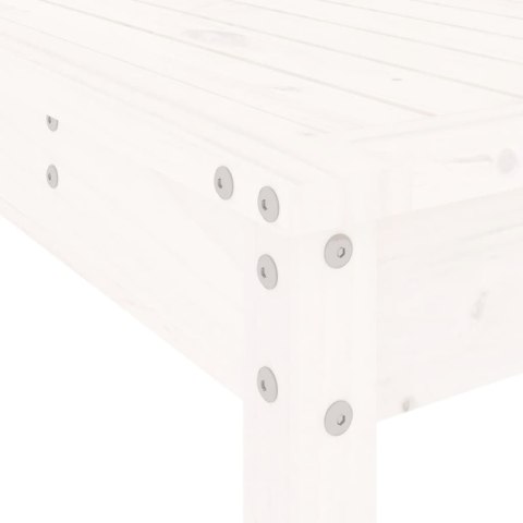 9-cz. zestaw mebli barowych do ogrodu, biały, drewno sosnowe Lumarko!