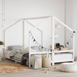 Rama łóżka dziecięcego, biała, 2x(80x200) cm, drewno sosnowe Lumarko!