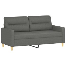 Sofa 2-osobowa, ciemnoszara, 140 cm, tapicerowana tkaniną Lumarko!