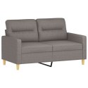 Sofa 2-osobowa, kolor taupe, 120 cm, tapicerowana tkaniną Lumarko!