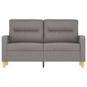 Sofa 2-osobowa, kolor taupe, 120 cm, tapicerowana tkaniną Lumarko!