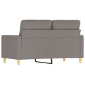 Sofa 2-osobowa, kolor taupe, 120 cm, tapicerowana tkaniną Lumarko!