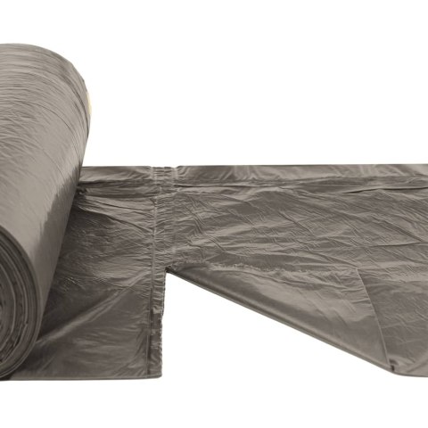 Worki na śmieci, ściągane taśmą, 250 szt., czarne, 60 L Lumarko!