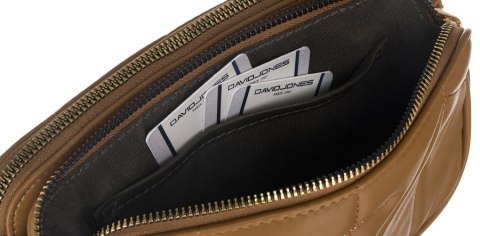 Elegancka, pikowana torebka damska ze skóry ekologicznej — David Jones Lumarko!