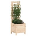 Donica ogrodowa z trejażem, 39x39,5x114 cm, drewno sosnowe Lumarko!