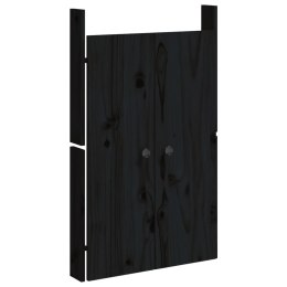 Drzwi szafki kuchennej na zewnątrz, czarne, 50x9x82 cm, sosna Lumarko!