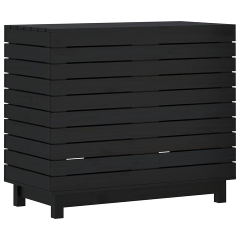 Kosz na pranie, 88,5x44x76 cm, lite drewno sosnowe Lumarko!