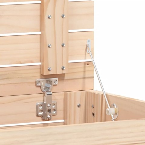 Kosz na pranie, 88,5x44x76 cm, lite drewno sosnowe Lumarko!