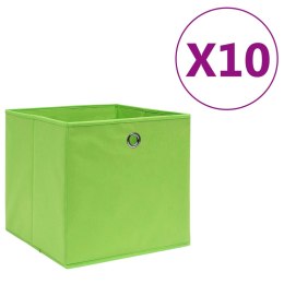 Pudełka z włókniny, 10 szt., 28x28x28 cm, zielone Lumarko!
