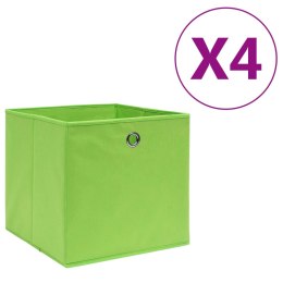 Pudełka z włókniny, 4 szt. 28x28x28 cm, zielone Lumarko!