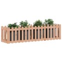 Rabata ogrodowa z płotkiem, 200x50x50 cm, drewno daglezjowe Lumarko!