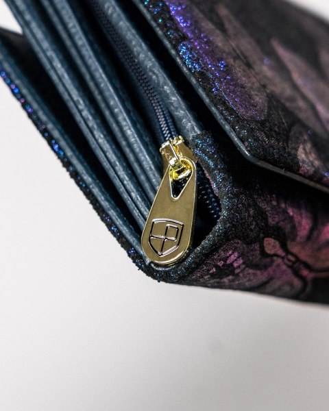 Duży, skórzany portfel damski na zatrzask — Peterson Lumarko!