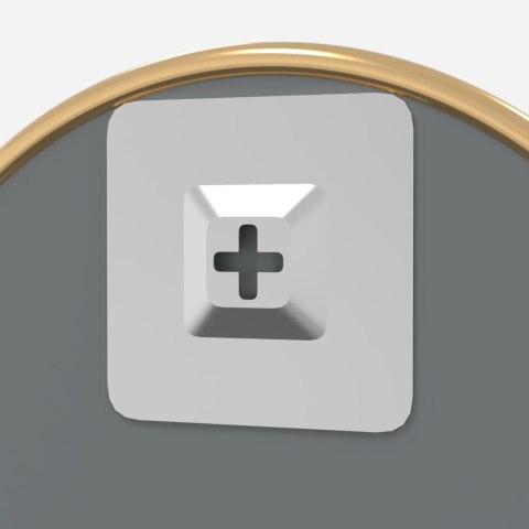 Lustro ścienne, złote, Ø 20 cm, okrągłe Lumarko!