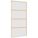 Drzwi przesuwne, złote, 102,5x205 cm, mrożone szkło ESG Lumarko!