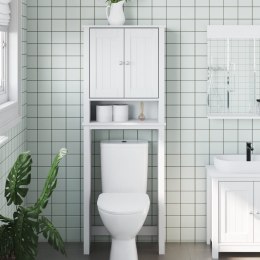 Szafka nad WC BERG, biała, 60x27x164,5 cm, drewniana Lumarko!