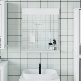 Lustro łazienkowe z półką BERG, białe, 60x12x70 cm, drewno Lumarko!
