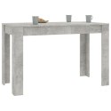 Stół jadalniany, betonowy szary, 120x60x76 cm, płyta wiórowa Lumarko!