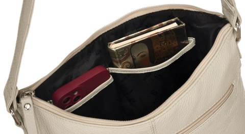 Torba Skórzana+portfel Ptn D73-ds Light Beige Lumarko!