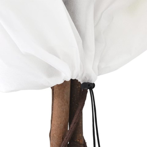  Kaptury na rośliny, ze ściągaczami, 12 szt., 70 g/m², 0,8x0,8 m Lumarko!