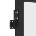  Drzwi wewnętrzne, czarne, 83x201,5 cm, szkło i aluminium Lumarko!