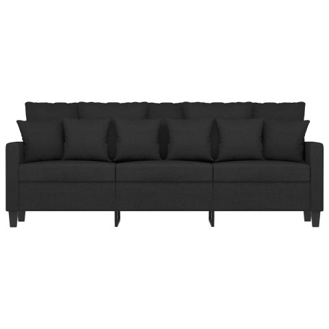 Sofa 3-osobowa, czarna, 180 cm, tapicerowana tkaniną Lumarko!