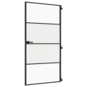  Drzwi wewnętrzne, czarne, 102,5x201,5 cm, szkło i aluminium Lumarko!