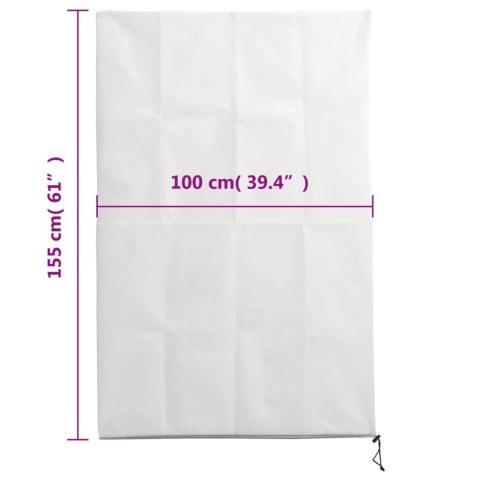  Kaptury ochronne z suwakiem, 10 szt., 70 g/m², 1x1,55 m Lumarko!