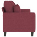 Sofa 3-osobowa, winna czerwień, 180 cm,tapicerowana tkaniną Lumarko!