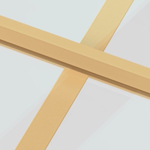 Drzwi wewnętrzne, złote, 102,5x201,5 cm, szkło i aluminium Lumarko!