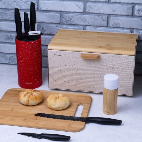 Zestaw 5 Kuchennych Noży Marmurkowych Z Obieraczką Klausberg Kb-7613 Lumarko!